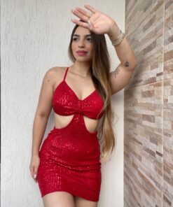 Vestido Scarlet Paetê