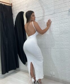 Vestido Canelado Frente Única - Imagem 5