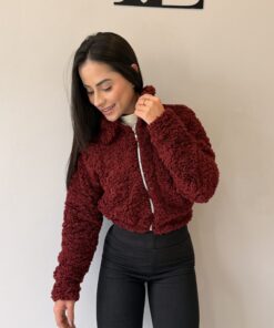 Casaquinho teddy estilo cropped - Imagem 5