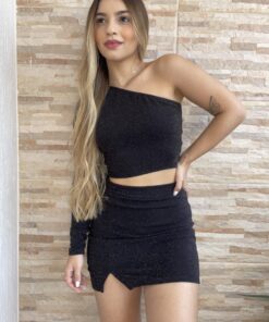 Conjunto Califórnia Lurex Preto - Imagem 4
