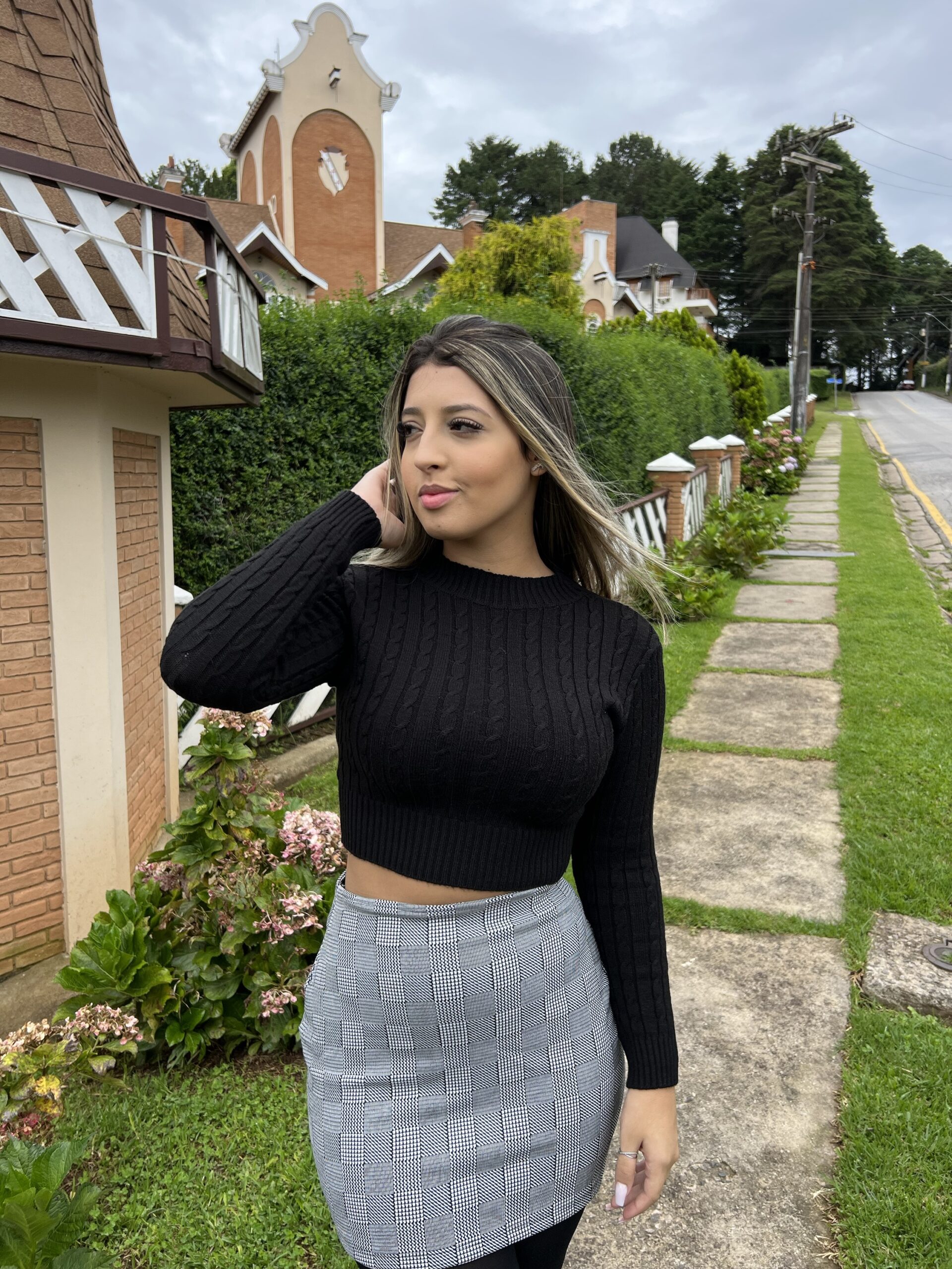 Cropped tricot manga longa - Imagem 8