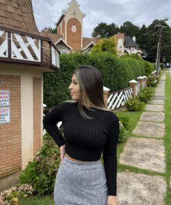 Cropped tricot manga longa - Imagem 6